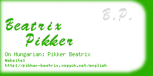 beatrix pikker business card